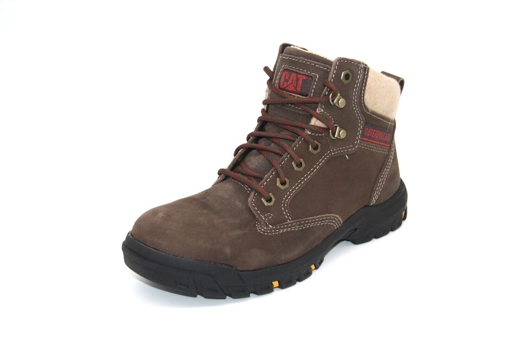 Women's Caterpillar Steel Toe Work Boot P91007 CHOCOLATE