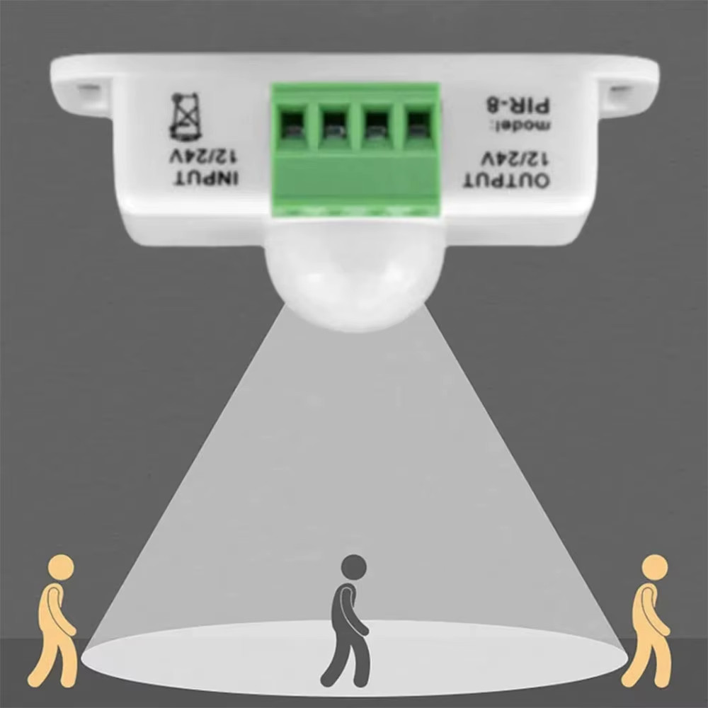 Motion Sensor Switch DC 12V-24V 8A Motion Sensor Motion Sensor Infrared PIR LED