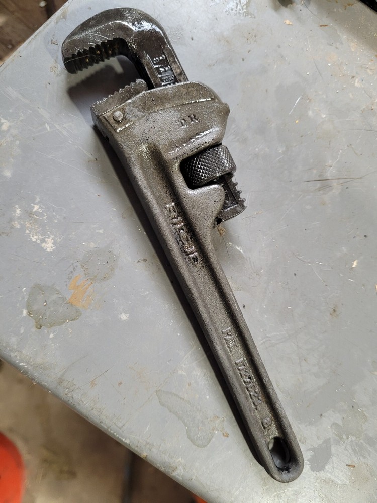 Trimo 10 inch vintage pipe monkey wrench