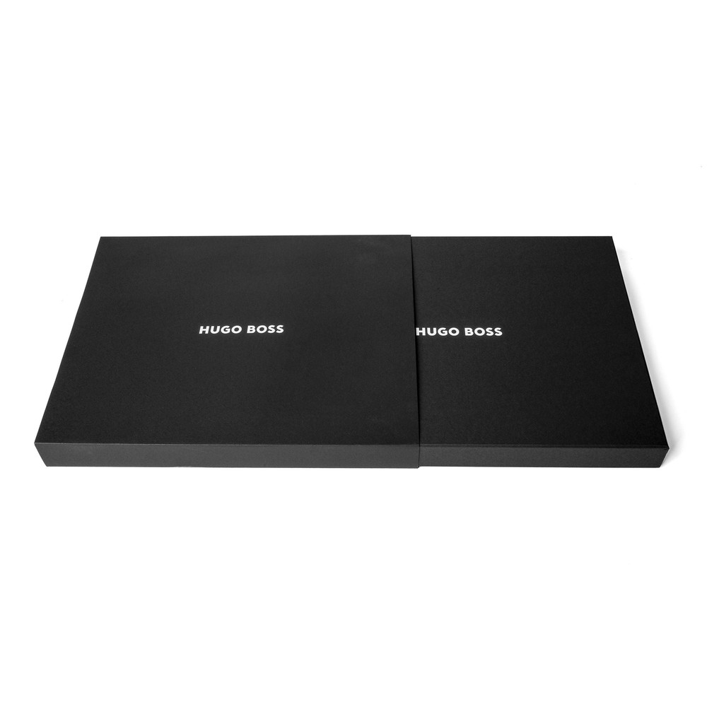 Hugo Boss Monogram Zipped Black Conference Folder zip A4
