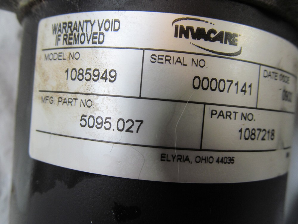 Left Motor & Transaxle From Invacare R2 Wheelchair
