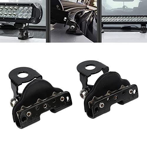 2PCS LED Light Bar Mounting Brackets, Adjustable Hood Mount Light Brackets,