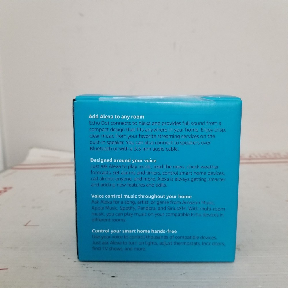 Amazon Echo Dot 3rd Generation Smart Speaker - Charcoal New Open Box