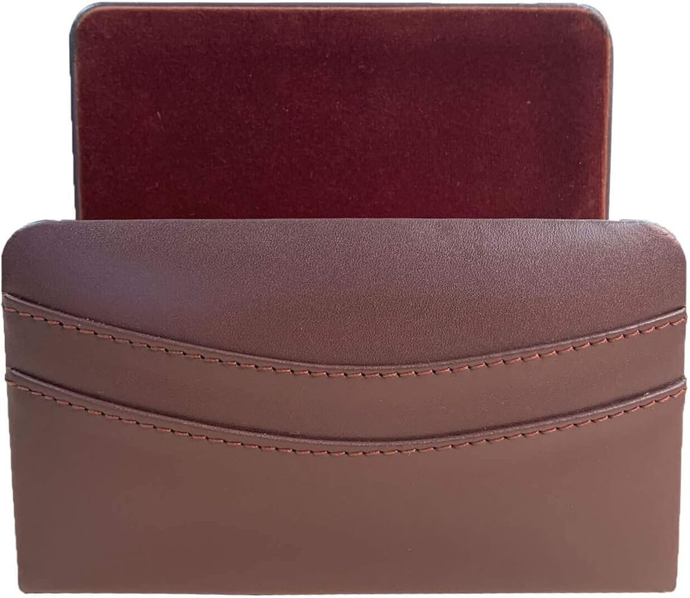 Chocolate Brown Leather Letter Holder
