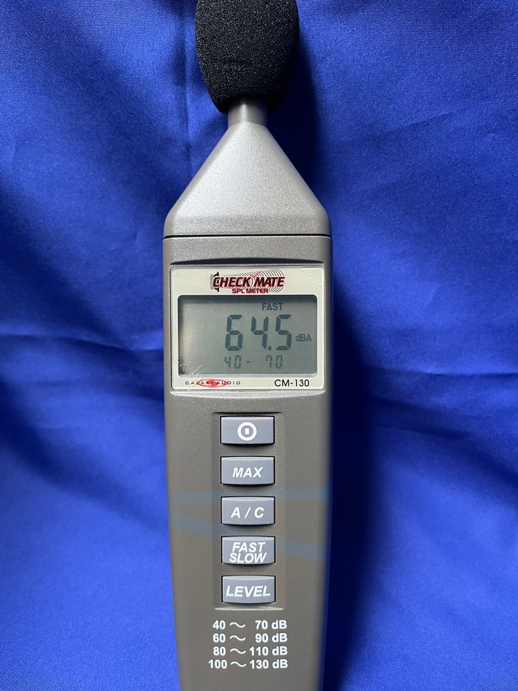 Check Mate CM-130 Battery Powered SPL Meter by Galaxy Audio