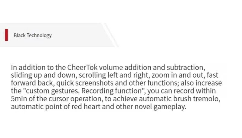 Cheerdots Wireless Air Mouse Presenter Trackpad Laser Pointer Clicker Bluetooth