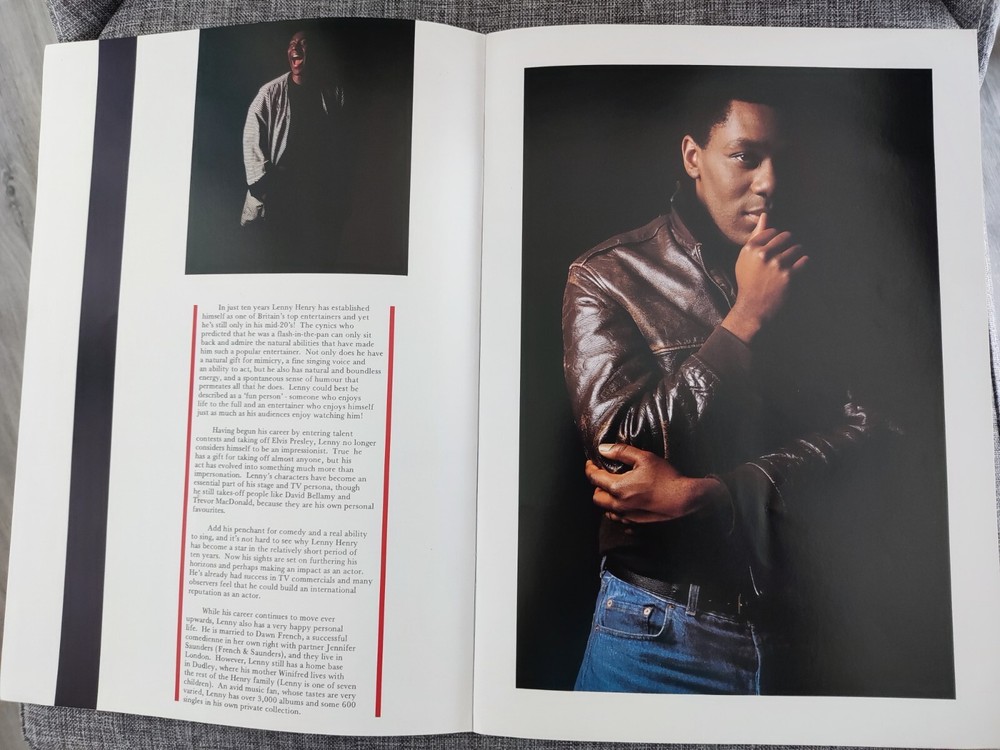 Lenny Henry UK Tour 1986 Programme