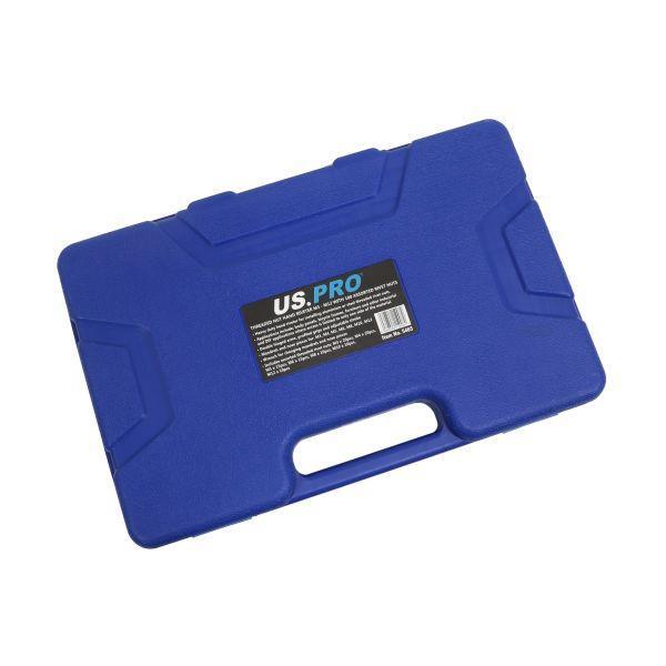 US PRO Tools Threaded Nut Hand Riveter M3-M12 With 100 Assorted Rivet Nuts 5465