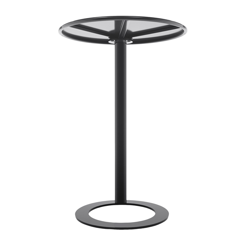 Side Table for Small Spaces, Modern Couch End Table Black