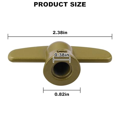 3/8" Tee Handle Casement Operator for Pella Window, Window Crank Handle