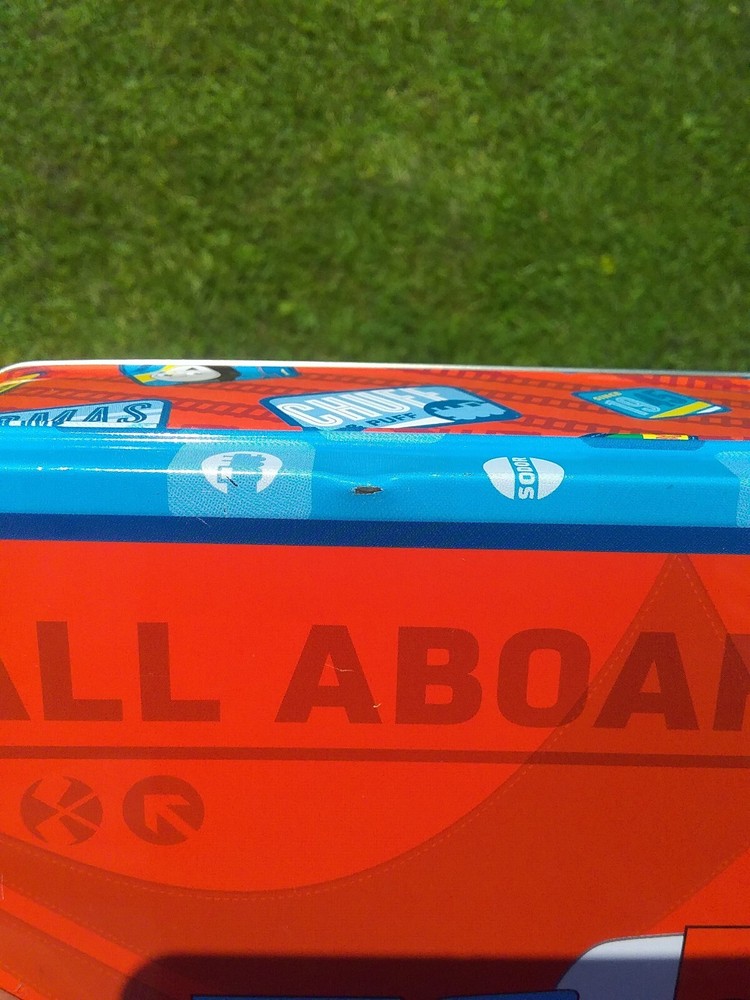 RARE THOMAS THE TRAIN METAL ALL ABOARD LUNCHBOX LUNCH BOX