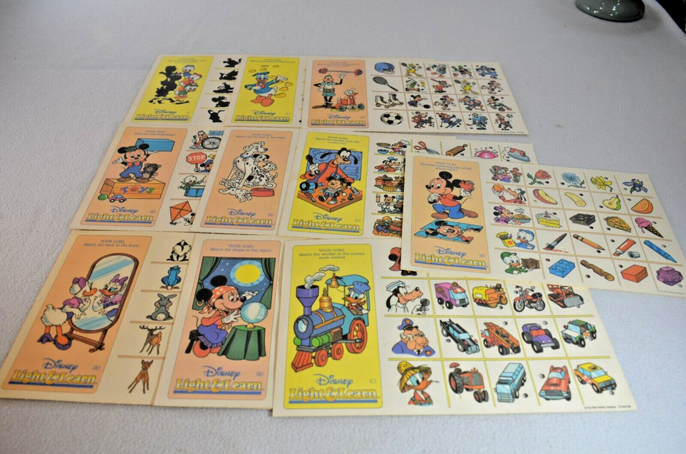 Disney Mickey Mouse Object Matching Lights & Learn Ages 3-6 Works Complete