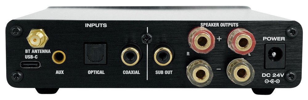 Rockville BLUDAC2S DAC/Bluetooth Amplifier Home Receiver USB/Optical/Sub Out