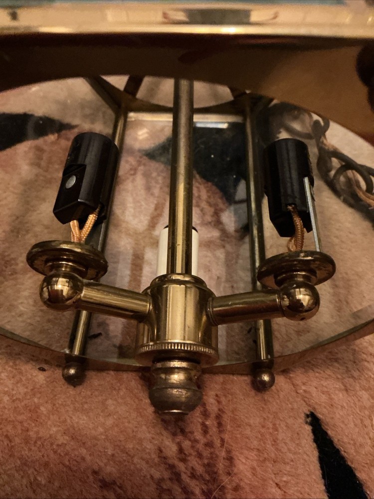 Antique Spanish Mediterranean Style Glass Light