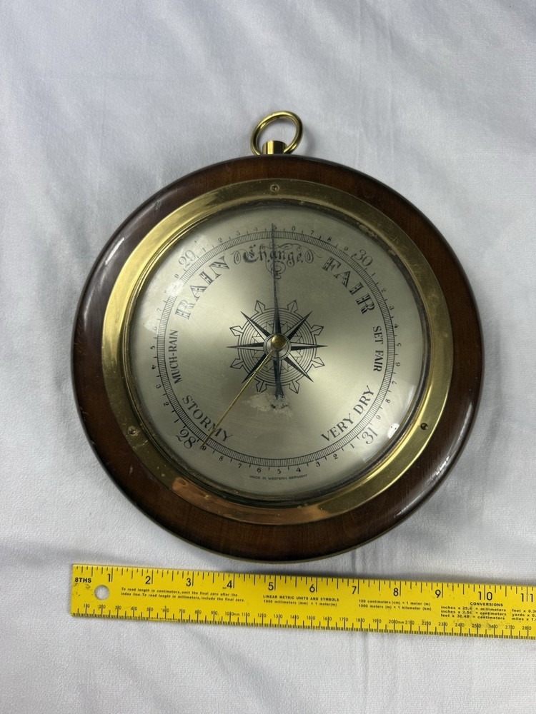 Wall Hanging Barometer Made in Western Germany