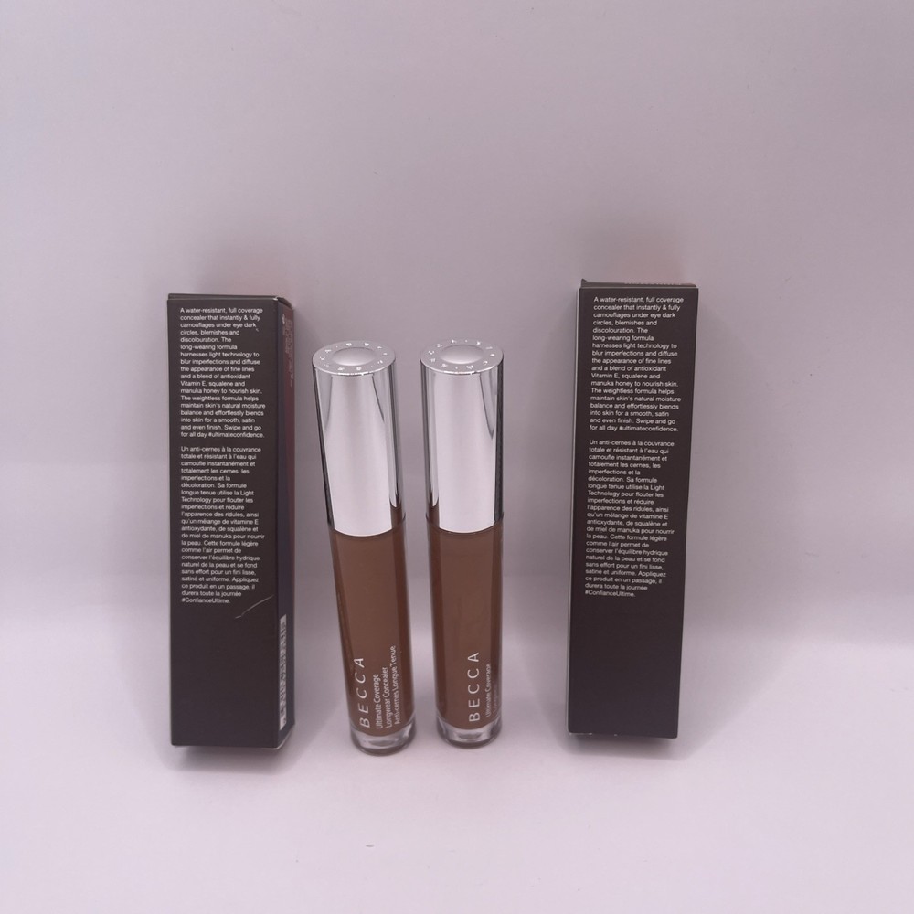 2/ BECCA Ultimate Coverage Longwear Concealer Cinnamon Full Size New In Box