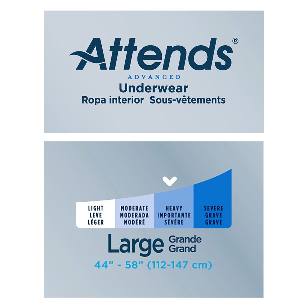 Attends Disposable Underwear Large Heavy 18 Ct