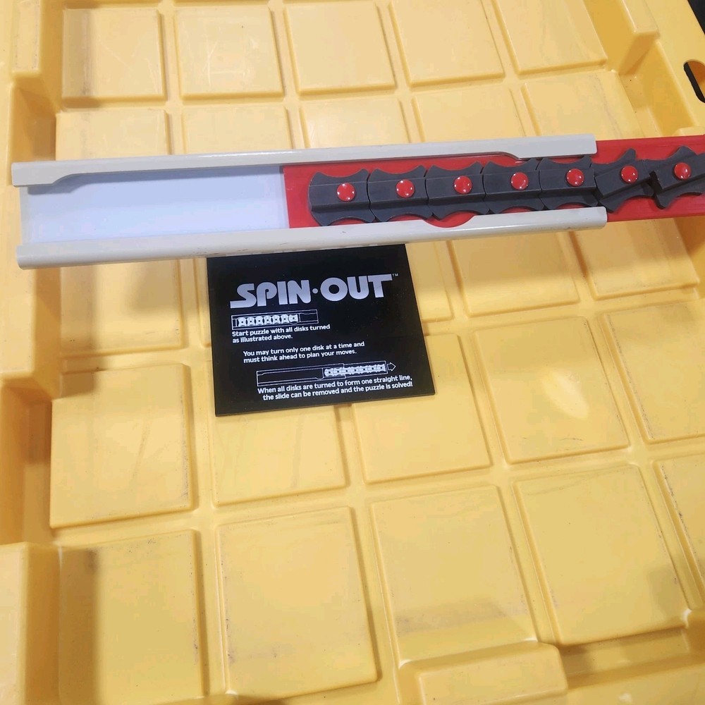 Spin Out Puzzle 1987 Brain Teaser Game Binary Arts Original Store Display J41