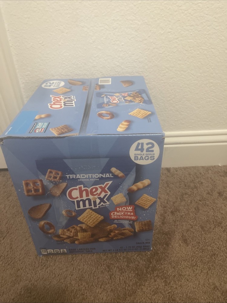 Chex Mix Traditional Savory Snack Mix 42 Pack
