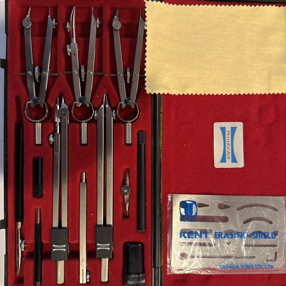 vintage Proebster drafting set