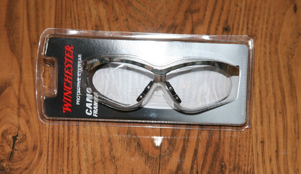 Winchester Protective Eyeware - Clear Lenses - Camo Frames
