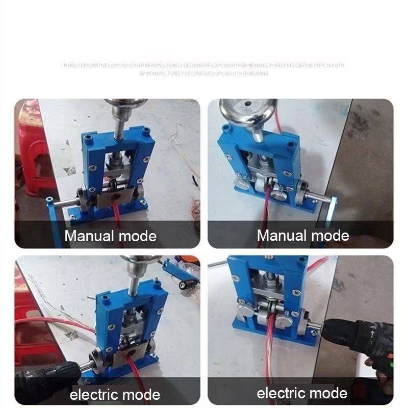 Manual Electric Drill Wire Stripping Machine Single/ Scrap Cable Peeling Machine