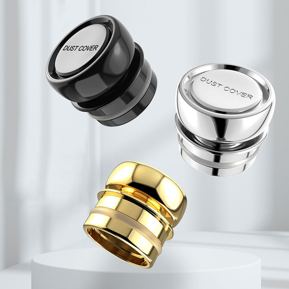 Chrome Button Caps Car Cigarette Lighter Cover Plug Cover Dustproof Replacement