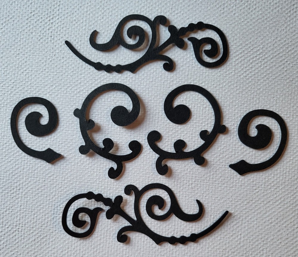 Swirl Set. Scrapbook, Card Making Paper Piecing