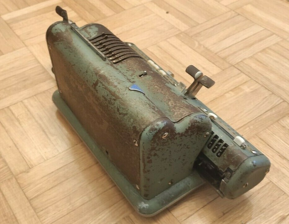 CALCOREX VINTAGE MECHANICAL CALCULATOR Pinwheel adding machine