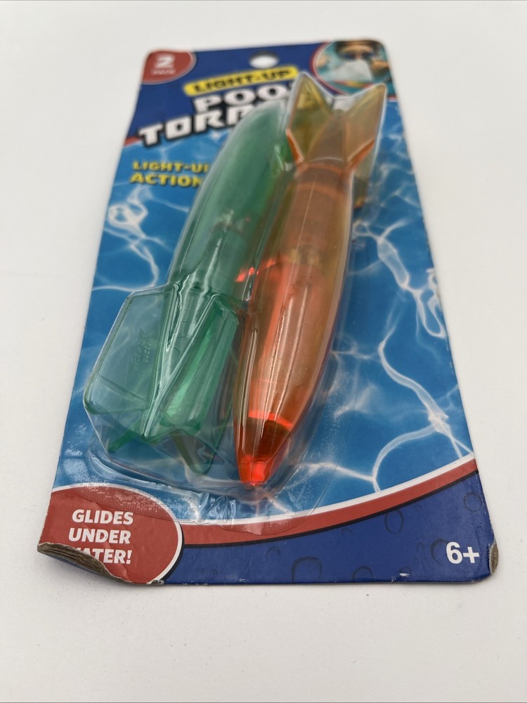 Light Up Pool Torpedoes Orange/blue
