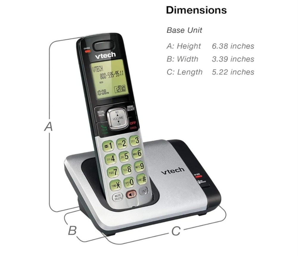 VTech 2 Handset Cordless Phone System - Bluetooth - CS6719-2. New Open Box