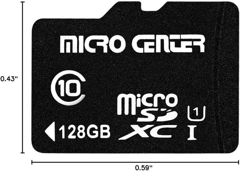 Micro Center 128GB Class 10 Microsdxc Flash Memory Card with Adapter for Mobile
