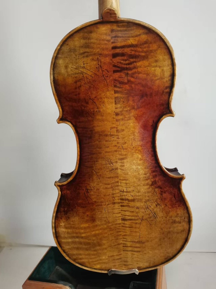 4/4 violin Guarneri model Solid maple back spruce top hand made nice Sound K0256