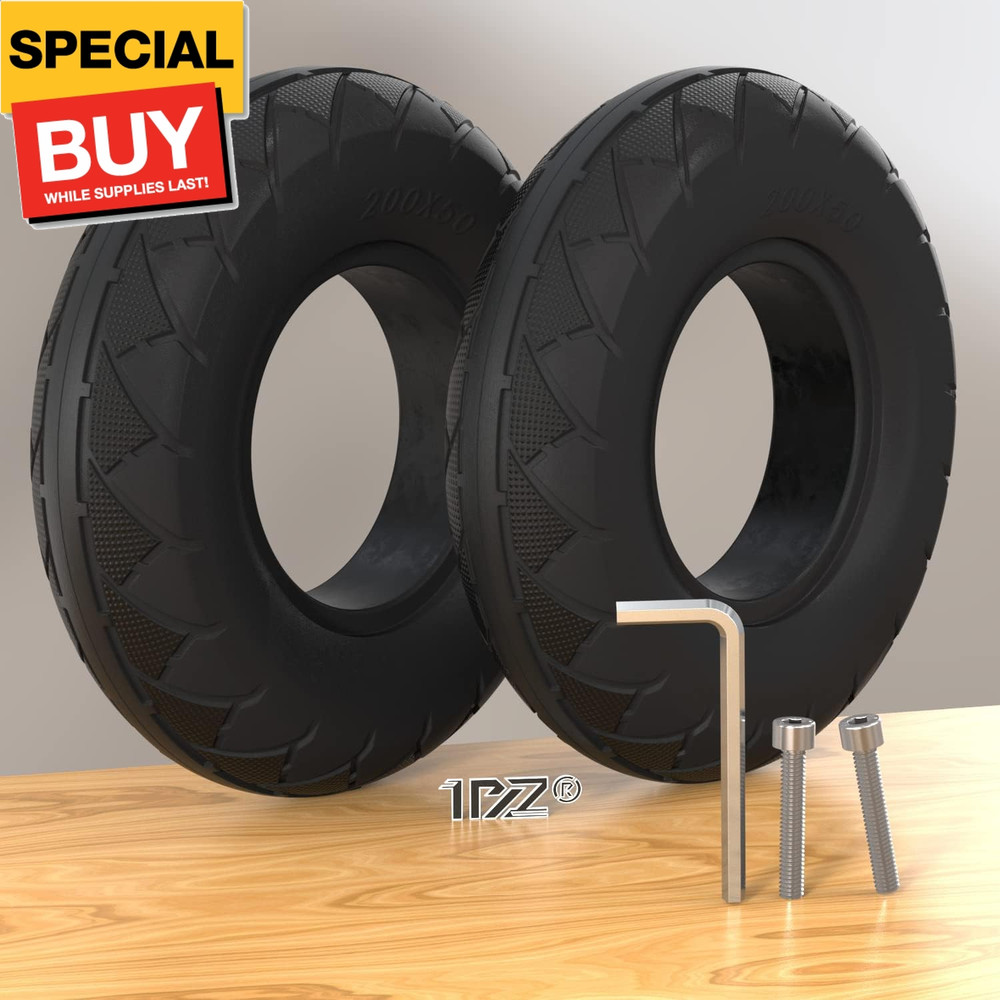 200x50 (8x2) Solid Tire Replacement for Razor E100 E150 E175 E200 Gas Scooter Sc