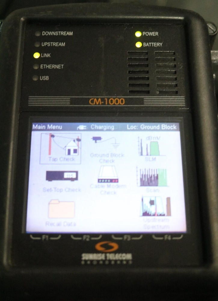 Sunrise Telecom CM-1000 Cable Modem Meter CM1000 , PRE-OWNED !