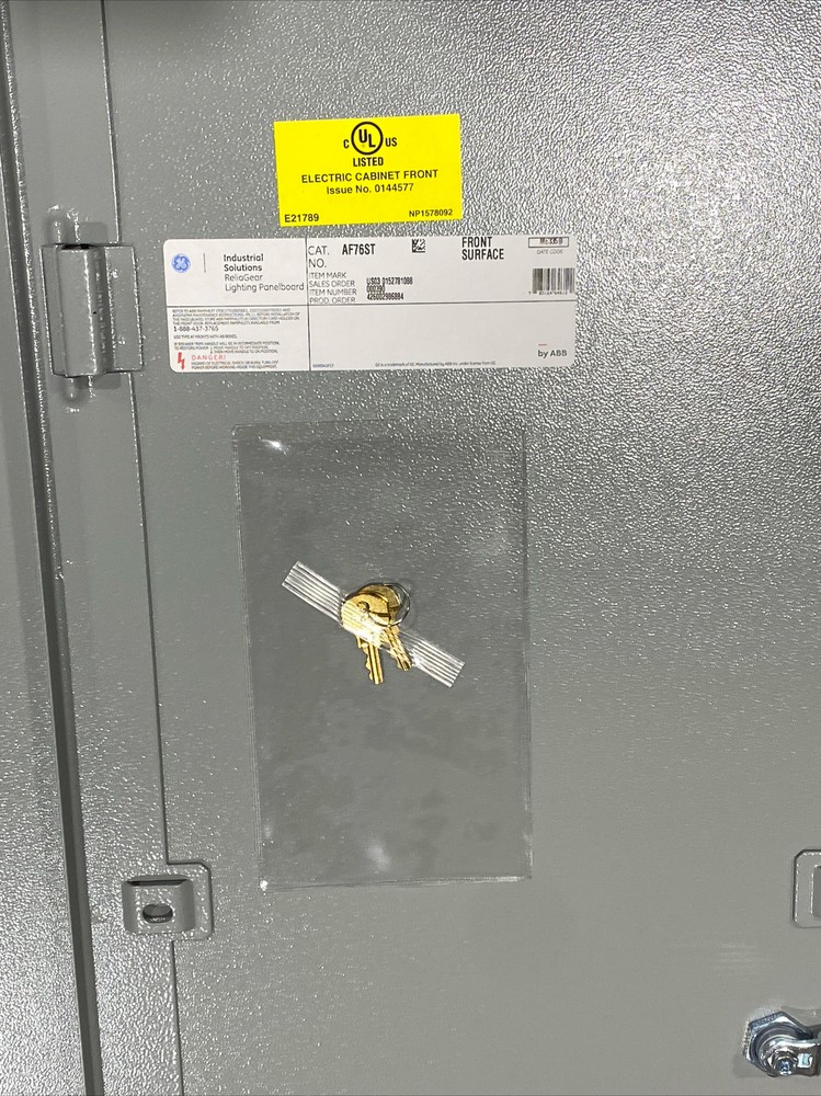 GE AF76ST Reliagear Lighting Panelboard Front Cover 76” New