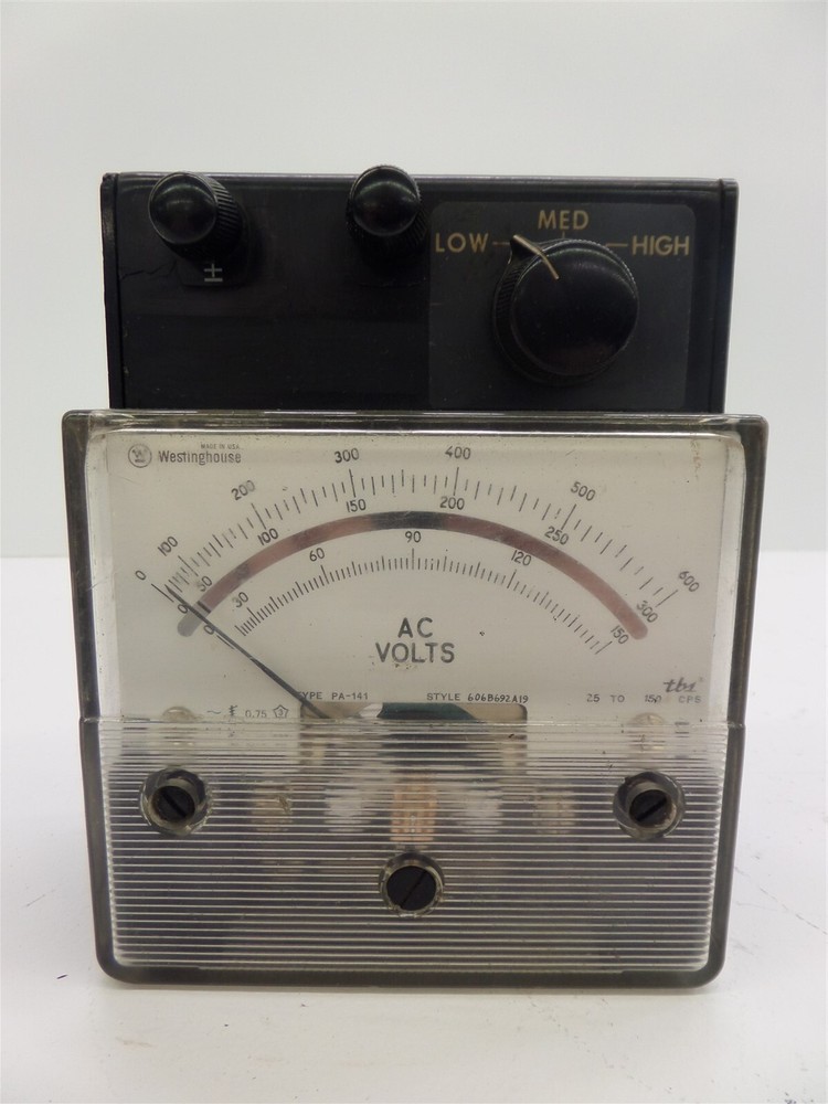 Westinghouse Type PA-141 AC Voltmeter with Case