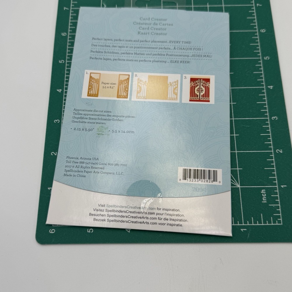 Spellbinders Card Creator A2 Ironelad Gatefold Die Cutting Emboss