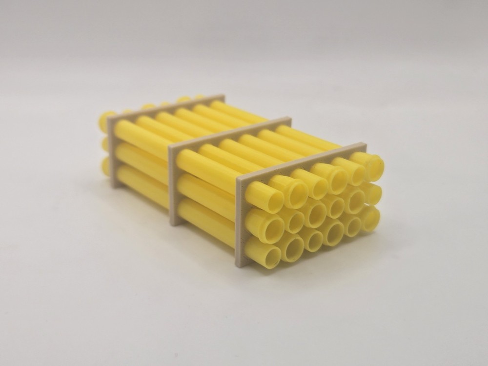 1/50 Scale 12" Yellow Pipe Trailer Load/Diorama Accessory