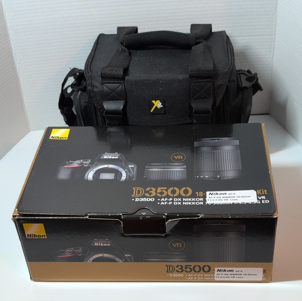 Low shutter count - Nikon D3500 Camera Bundle with 18-55mm Lens + Accessories