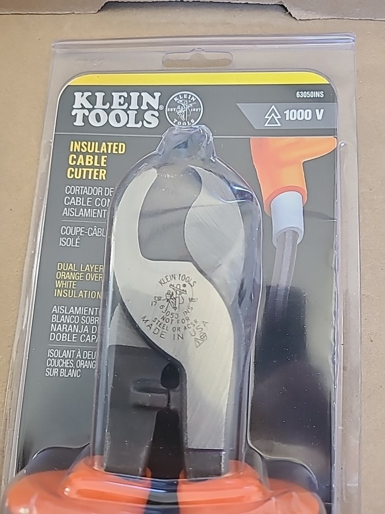 Klein Tools 63050-INS High Leverage Cable Cutter 1000V 9-5/8"