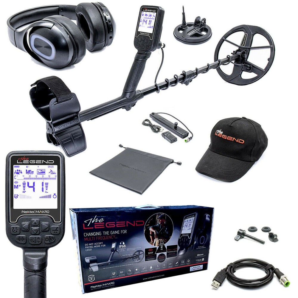 Nokta Legend PRO-PACK Multi-Frequency Waterproof Metal Detector, 2 Coil Package