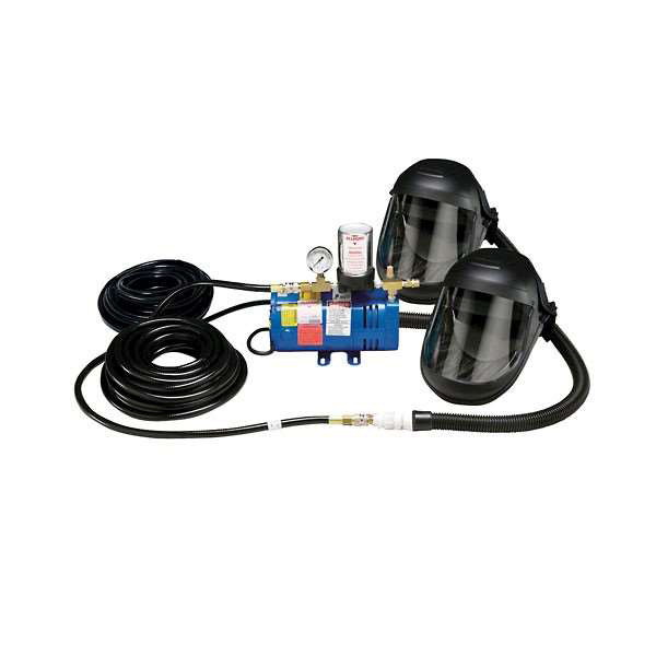 Allegro Full Face Mask Two-Worker System Portable Air Respirator System
