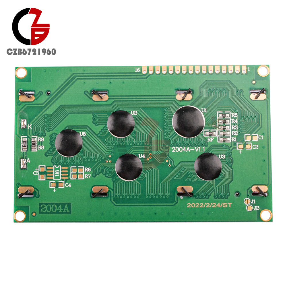 2004A LCD Display Module Character 20x4 Blacklight Display Gray Blue Screen 5V