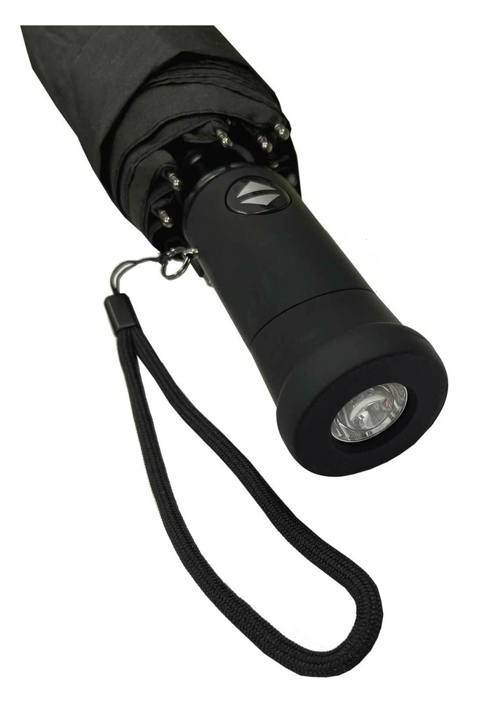 Storm Duds Boston Red Sox 42” Automatic Folding Umbrella With Flashlight – Navy