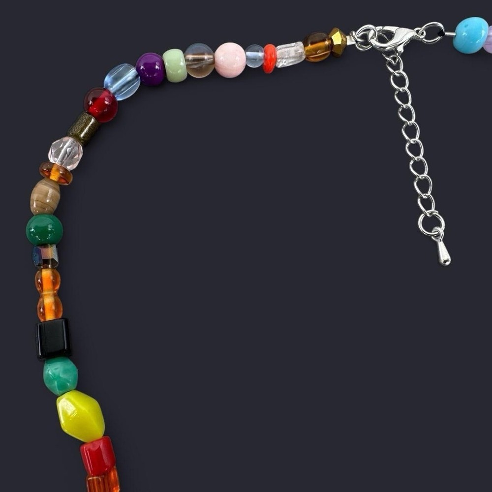 Handmade Multicolor Y2K Mixed Beads Necklace