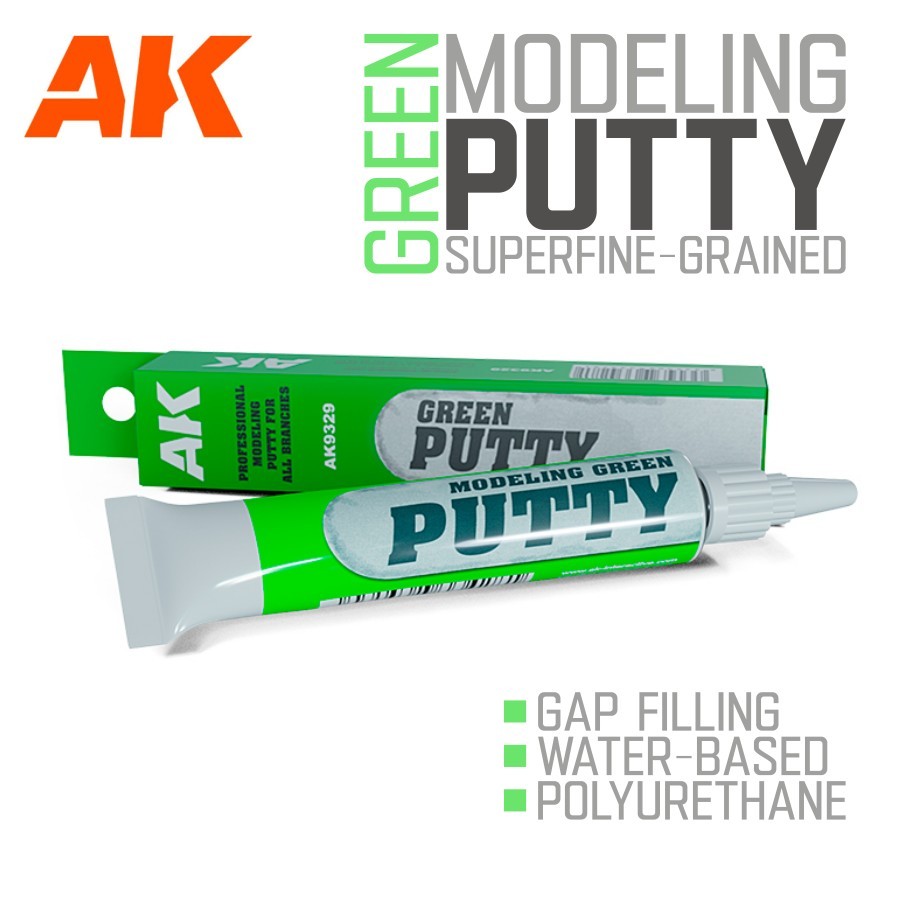 AK Interactive: Green Putty - Modeling Gap Filler - 20ml