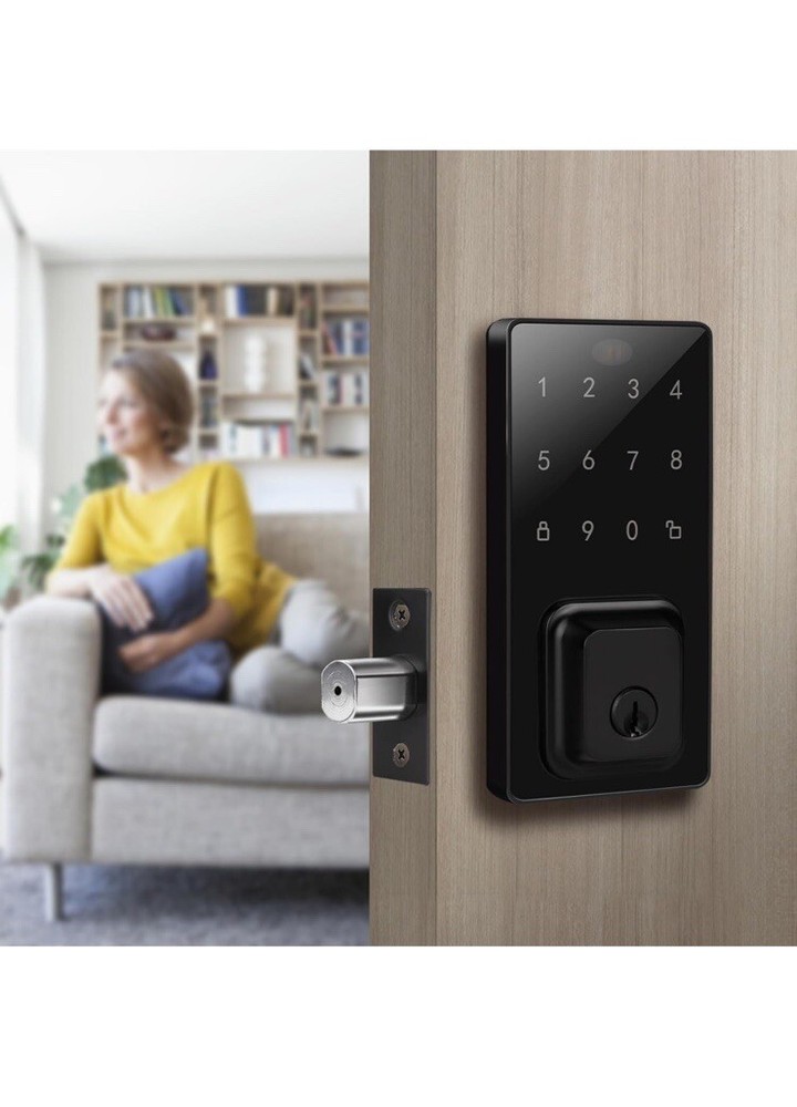 Smart Electronics Door Lock. User Code Touch Screen Keypad Deadbolt Entrance