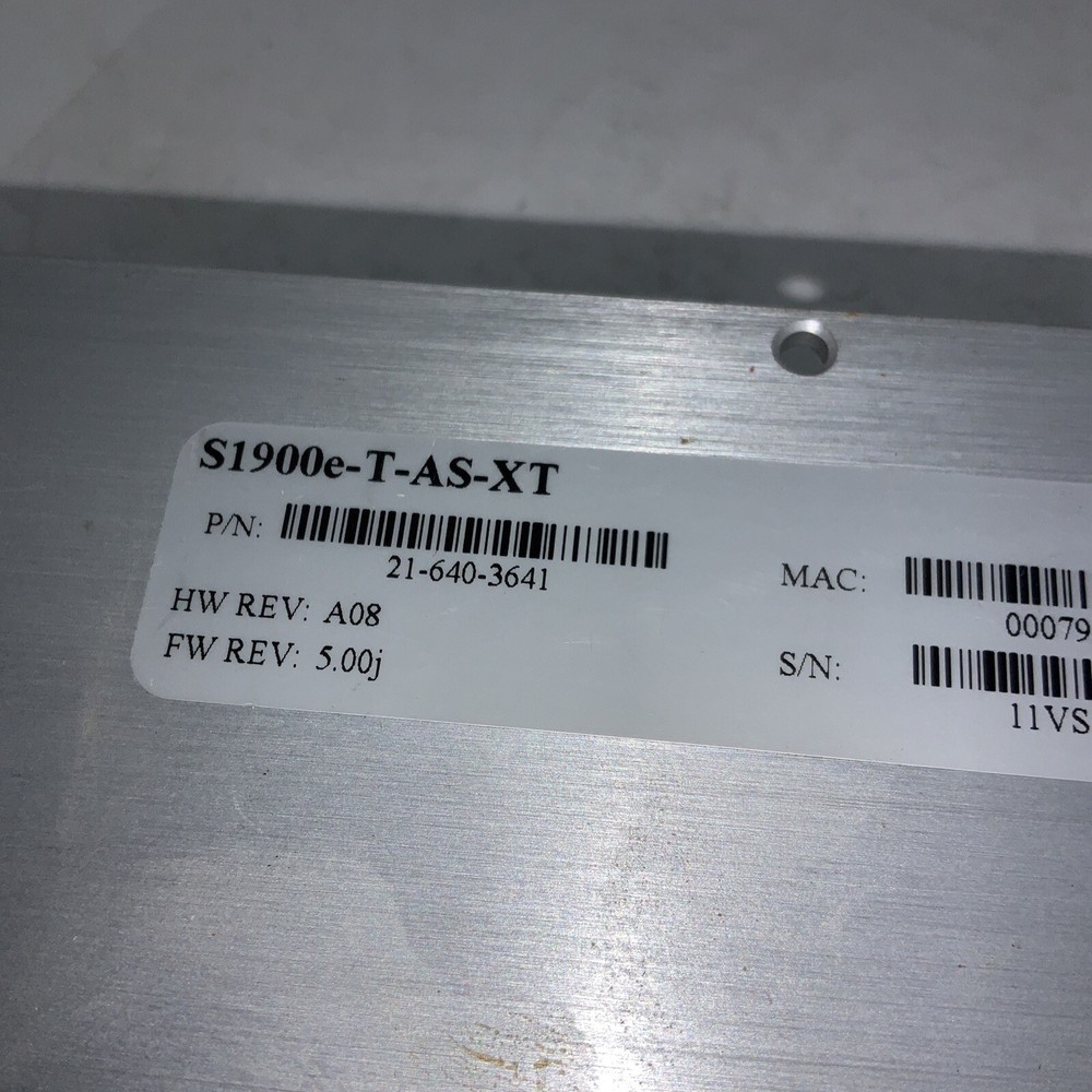 VERINT S1900 Nextiva S1900e-T-AS-XT Networked Video Server / Used