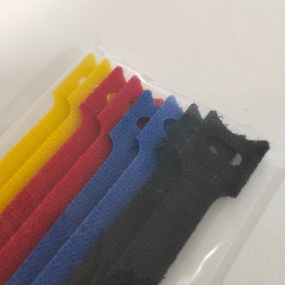 8 pcs Adjustable Releasable Reusable Hook And Loop Cable Ties Cable Tidy Strap